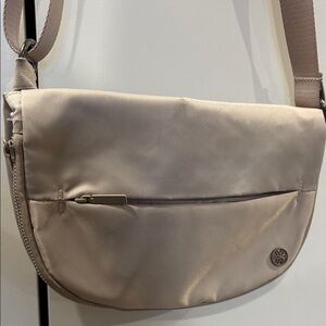 Gaiam Nylon Crossbody Bag in Light Taupe